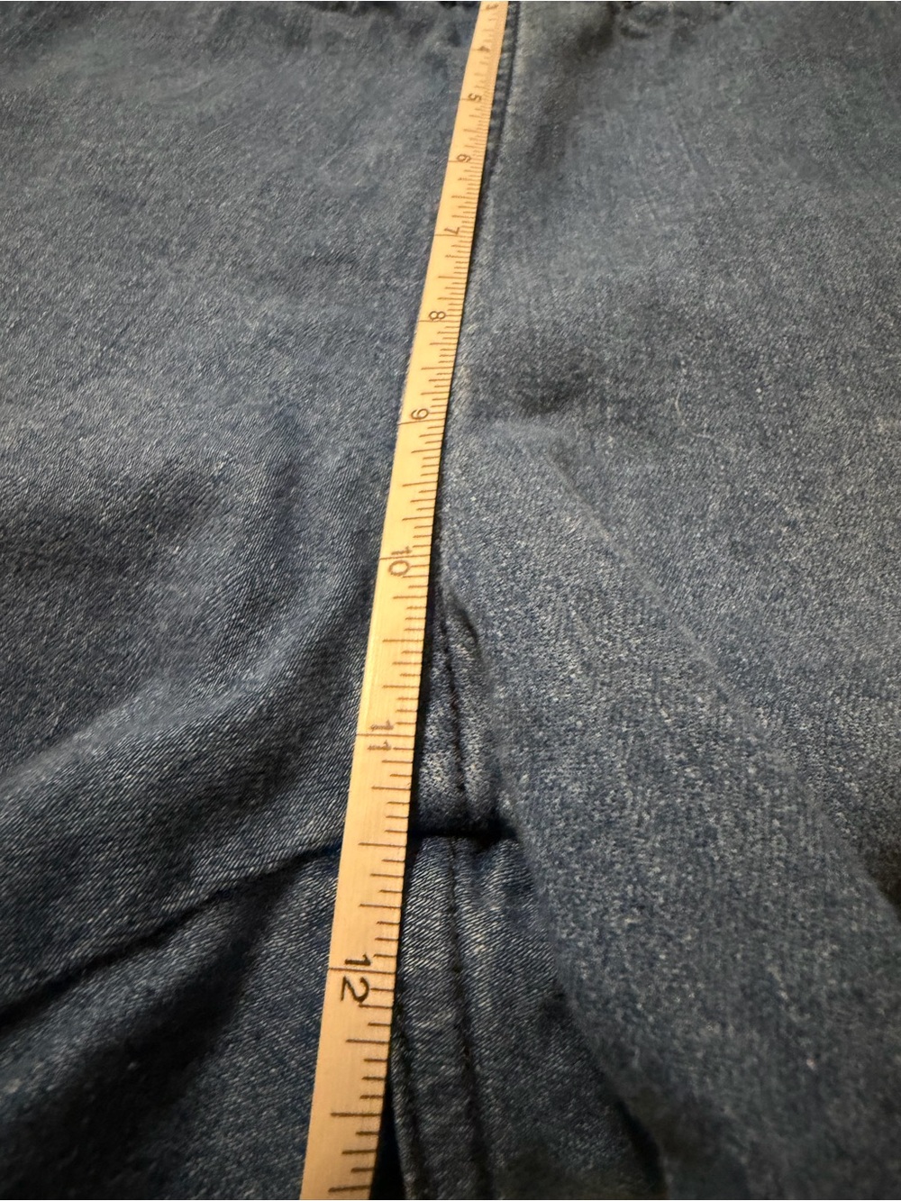 Time and Tru Blue Distressed Flare Jeans Size XL - Picture 7 of 8